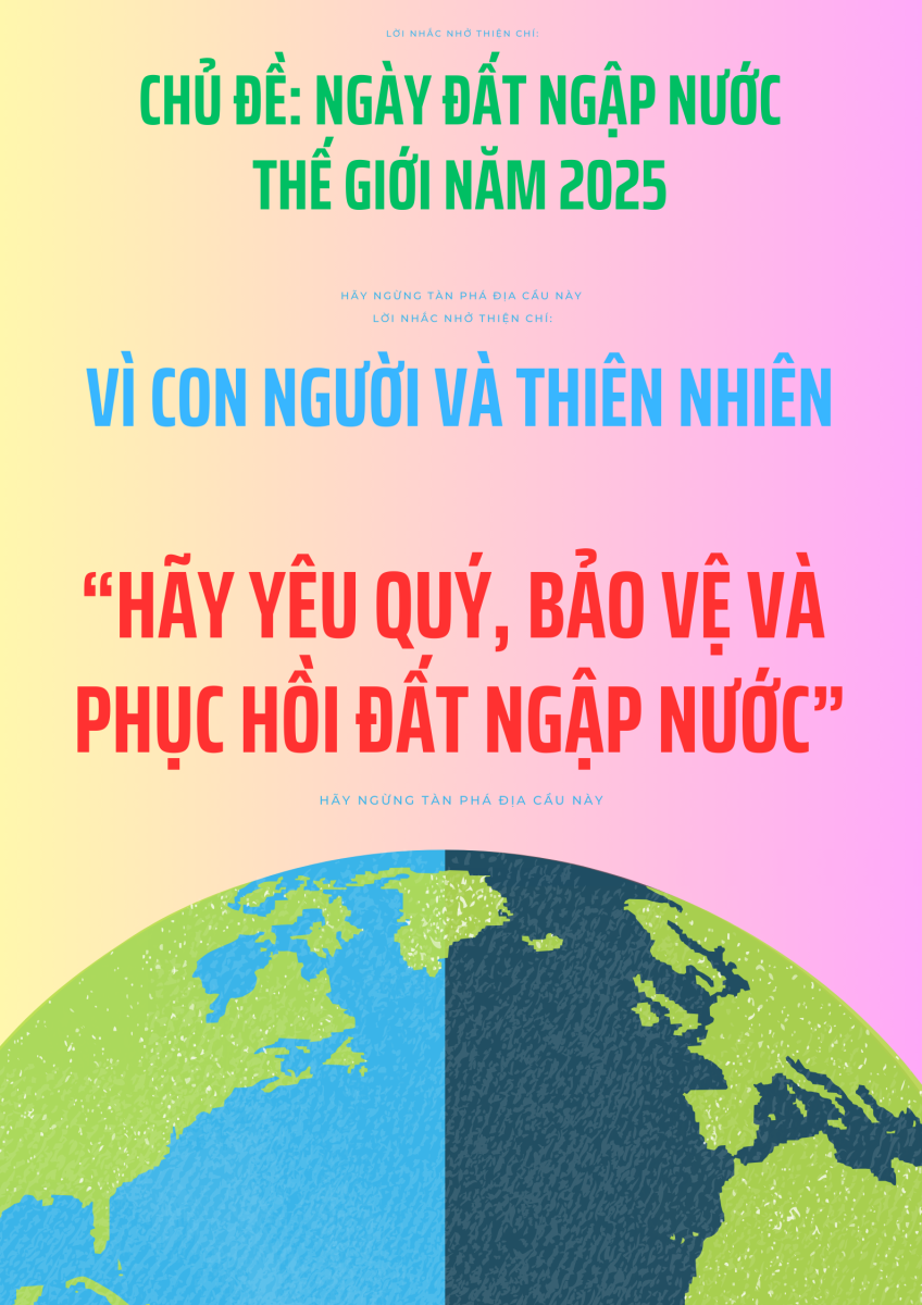 hình ảnh tuyên truyền Ngày đất ngập nước